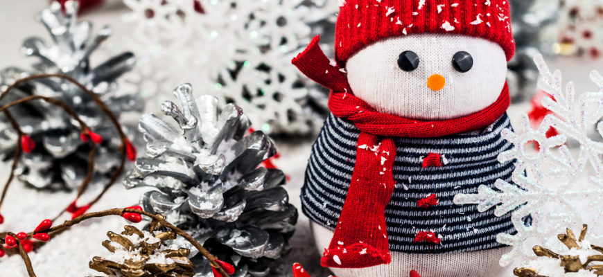 Holiday,Decorations,In,Bright,Colors,On,A,White,Background,(new